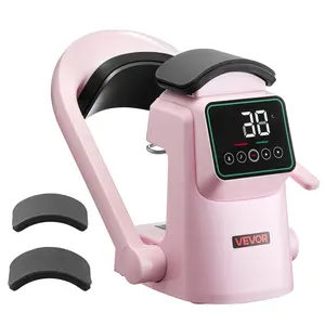 【Father's Day】VEVOR Auto Hat Heat Press Machine,  , with 2pcs Interchangeable Platens, Automatic Open and Release, Touchscreen for Precise Time and Temperature Control, Heat Transfer Printing for Caps, Hats, Pink