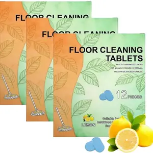 Floor Cleaning Tablets for Wood Tile & Marble, Quick Dissolving Mop Cleaner Sheets, Fast Drying No Residue Multi-Surface Floor Cleaner