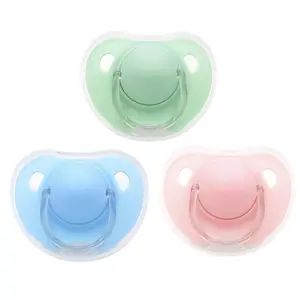 1pcs/2pcs/3pcs Matte Surface Newborn Baby Pacifier with Cover, Thumb & Cherry Round Shape Soothers for Unisex, Perfect Gift for Christmas & Thanksgiving