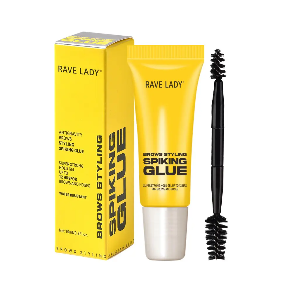 Professional Clear Brow Styling Spiking Glue, Creates a Natural Brow Shape with Strong Hold, Water- & Sweat-Resistant, Long-Lasting, Suitable for All Skin Types, Eyebrow Products