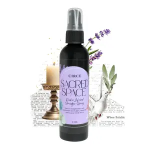 Circe Boutique Sacred Space Smudge Spray 4 oz - Sage Cedarwood & Lavender Blend for Peace Balance & Positive Energy - 110ml Liquid for Meditation Yoga & Daily Rituals