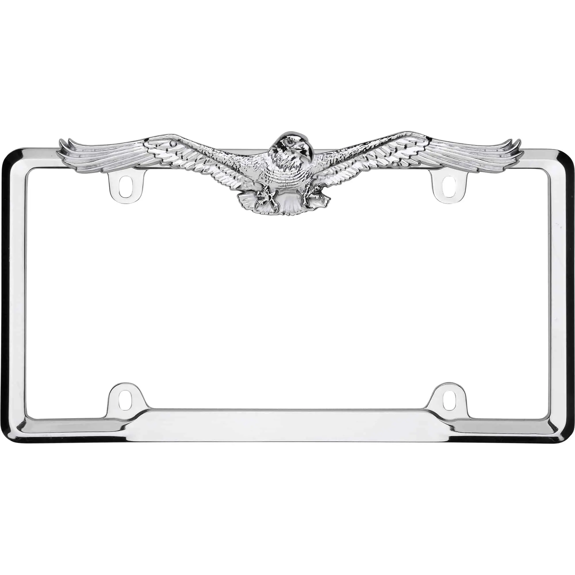 Eagle Chrome License Plate Frame, Automotive Car Exterior Accessories,Car Accessories