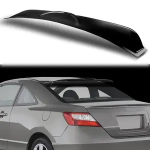 For 2006 - 2011 Honda Civic 2DR/Coupe Smoke Acrylic Rear Window Roof Visor Spoiler