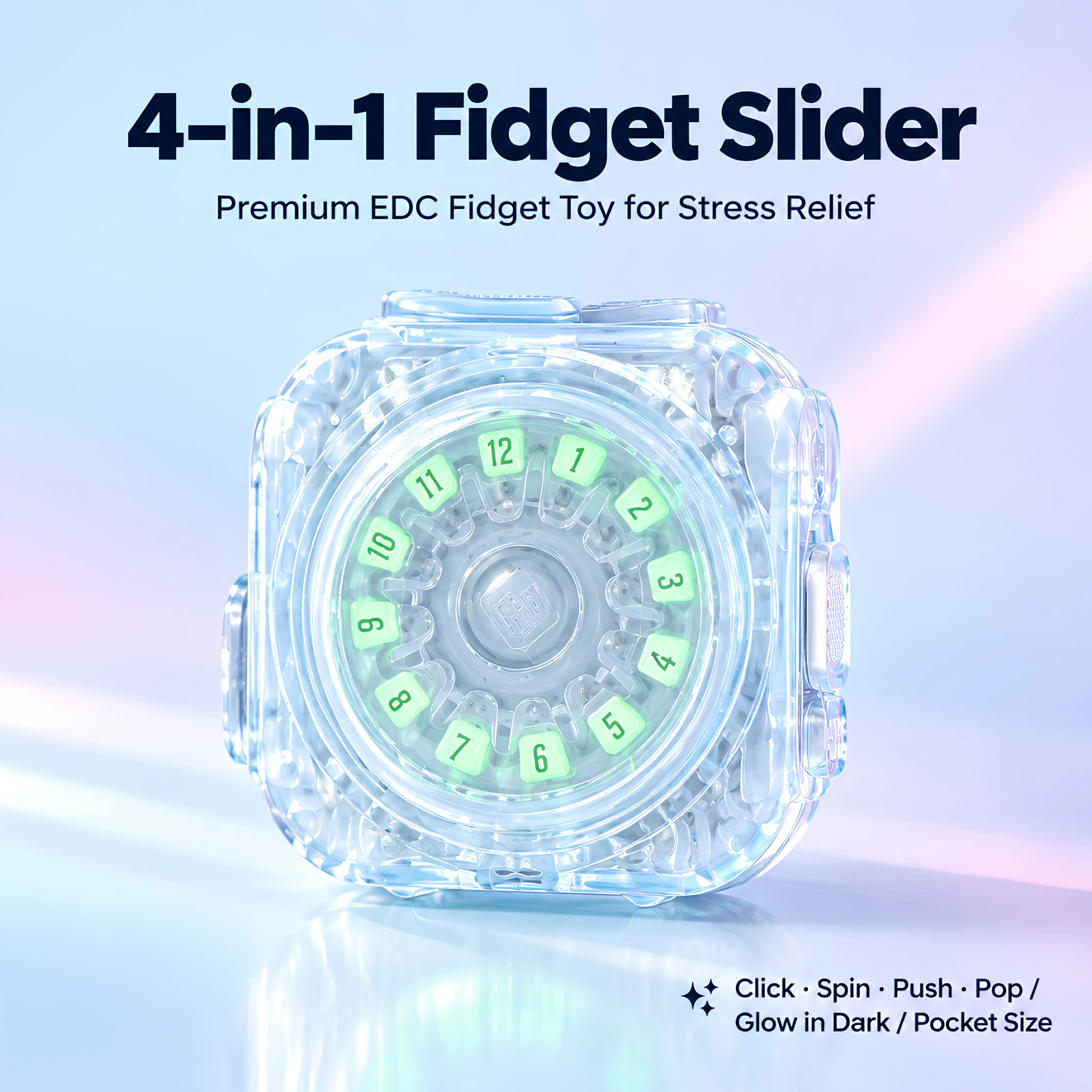 GAO STUDIO Magnetic Unisex Fidget Slider Finger Fidget - Relaxing Stress Relief Toy, Stress Relief Gadget, Quirky Gift for Gifts Adults