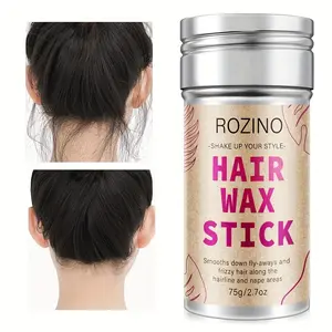 [2 BOTTLES] Rozino Hair Wax Stick 75g/2.7oz for Smooth Fly-Aways & Frizzy Hair Control along Hairline & Nape Areas