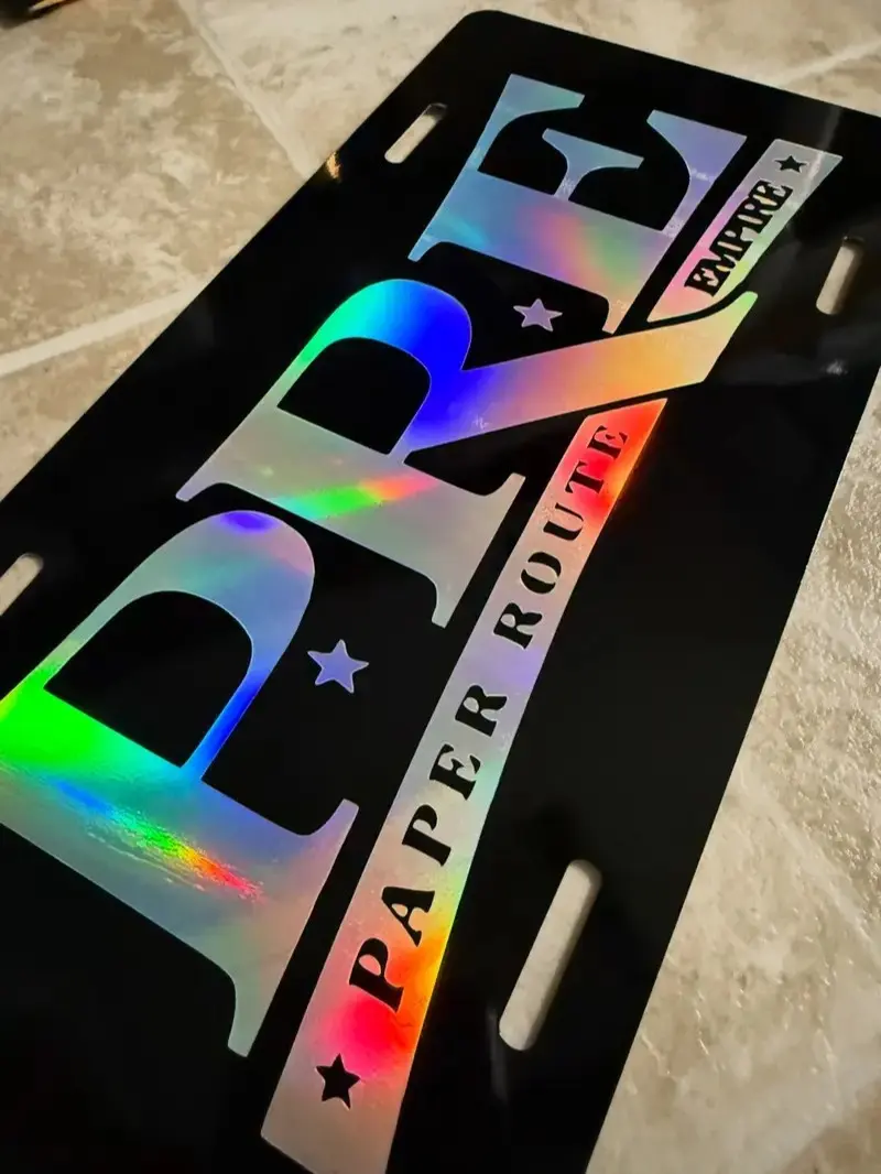 Paper Route Empire License Plate For Cars and Trucks Young Dolph P.R.E