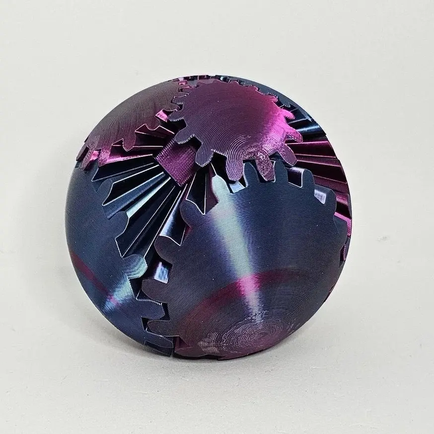 Ultimate Gear Ball 3D Gear Sphere Decor - Unique Gift for All Ages  item elegant home print fidget