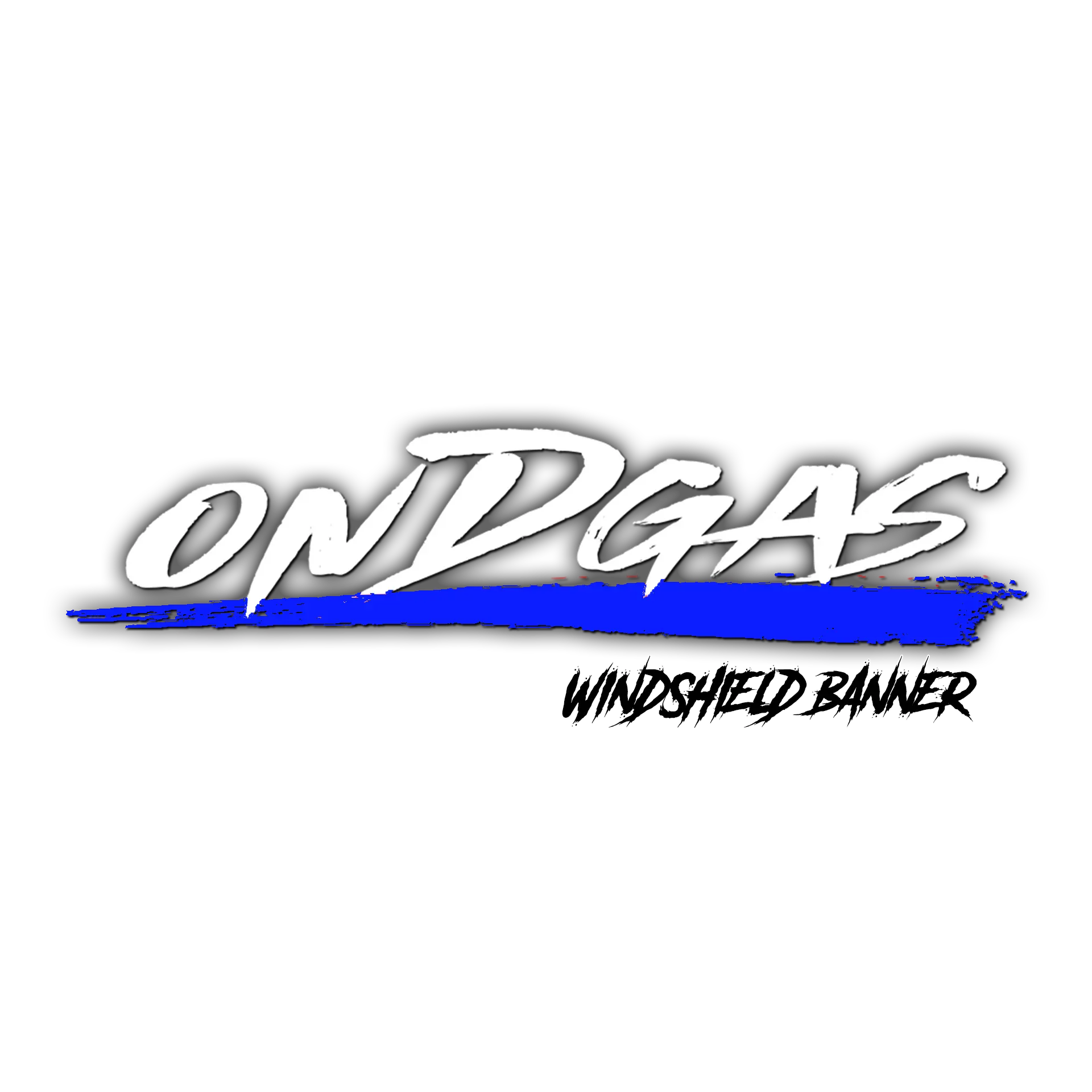 35 Entries: Blue & White ONDGAS Windshield