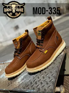 335 - Slip Resistant Work Boots Shoes Roofing , Construction  / Boots for Men / Zapato Bota de Trabajo para Hombre resistente a Resbalones ideal para Techos