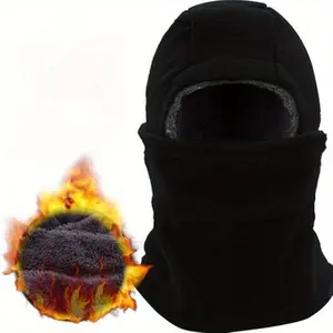 Game Changer! 3-in-1 Fleece Hood Scarf & Balaclava Unisex Winter Outdoor Warm Mask with Movable Face Part & Breathable Mesh for Motorcycle Riding or Skiing