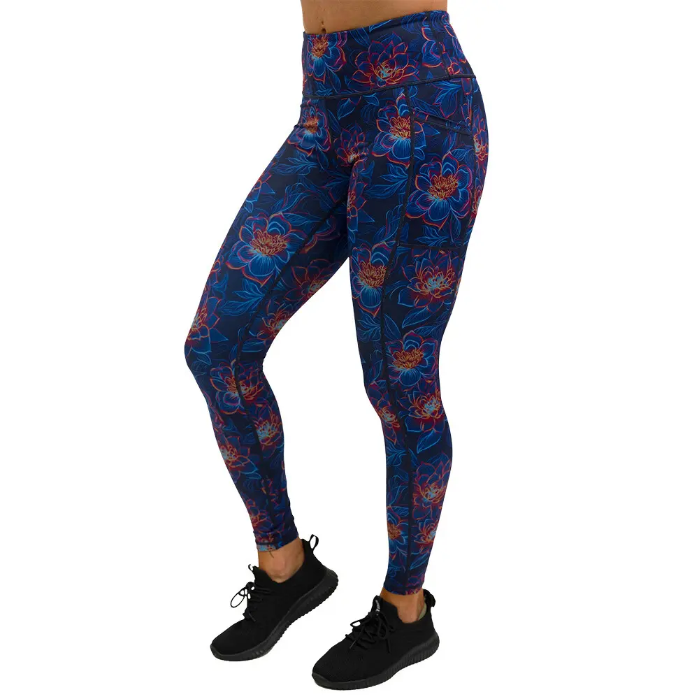 CVG Luminous Lotus Leggings Yoga Pants Stretchable Activewear