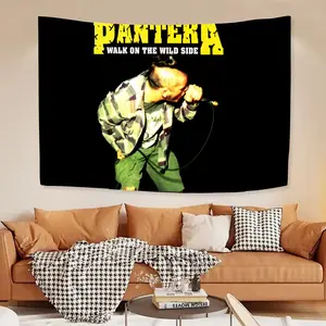 Thrash Metal band P-pantera Tapestry Artistic Textile Decor Easy-Hang microfiber wall hanging creates perfect backdrops for photos or events. Ideal for living rooms, bedrooms & outdoor decor Enhances Ambiance Changeable Decor Home Bedroom Decor