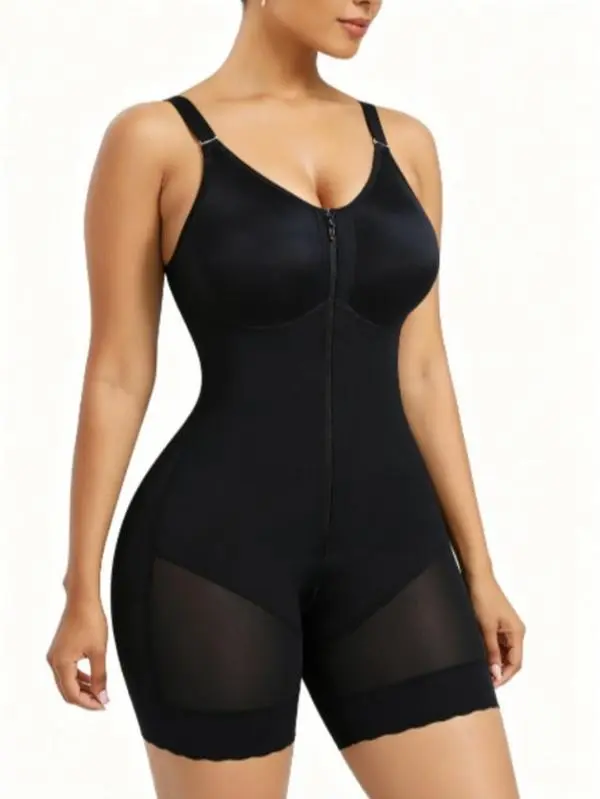 Colombianas Shapewear Tummy Control & Butt Lifter with Zipper Crotch Detachable Shoulder Strap for Adjustable Fit