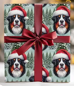 Bernese Mountain Dog Christmas Wrapping Paper - Holiday Gift Wrap