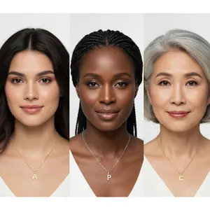 QueLindo - Dainty Letter Necklace - Waterproof & Durable