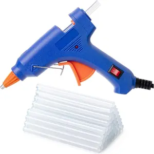 Mini Hot Glue Gun and Sticks Set, Heavy Duty Glue Gun with 40 pcs Sticks, Available in Multiple Colors