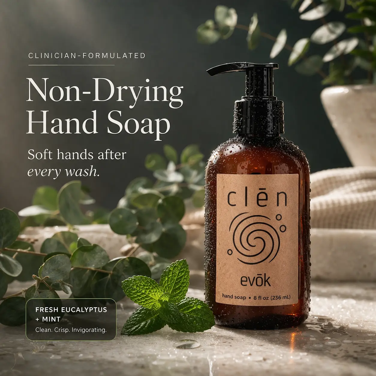 clēn 8 fl oz handsoap (bottle with pump) clēn 8 fl oz handsoap (bottle with pump)