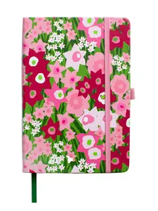 NOTEBOOK Daffodils Pink and Green