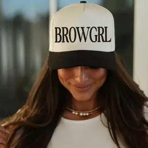 Brow Girl Trucker Hat Brow Girl Merch Gifts For Brow Lady Funny Trendy Aesthetic VSCO Hat Womens Summer Hat Baseball Hat Y2K Aesthetic