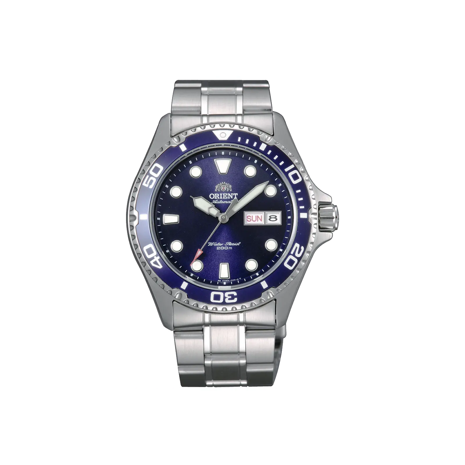 Orient Men's Automatic Watches - 200m Water-Resistant Diver-Style Stainless Steel Wristwatch, Model TAA02005D9