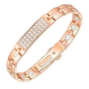 Feraco Copper Magnetic Bracelets for Women,Adjustable 99% Solid Copper Bracelets,  Magnetic Jewelry with Sizing tool,Adjustable Jewelry Gift summerwins