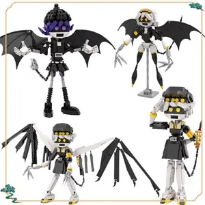 MOC Anime Characters Doomsday Dronesed Building Blocks Kit Murdered Uzi N V Killer Drones Model Kids Puzzle Toys Birthday Gift
