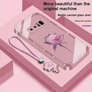 Suitable for [Galaxy Note 8] Brand new premium phone case, Free four-leaf clover lanyard，drop-proof and fingerprint-resistant，simple and elegant design，multiple colors available YM99