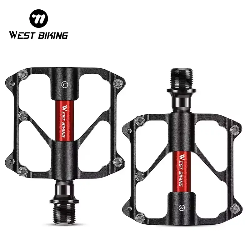 WEST BIKING Bicycle Pedal Bicycle Parts. Road Mountain Ebike Electric Bicycle Pedals, OEM Customized LOGO Bike Pedals, Road MTB Mountain 6061 Aluminum Bmx Pedal