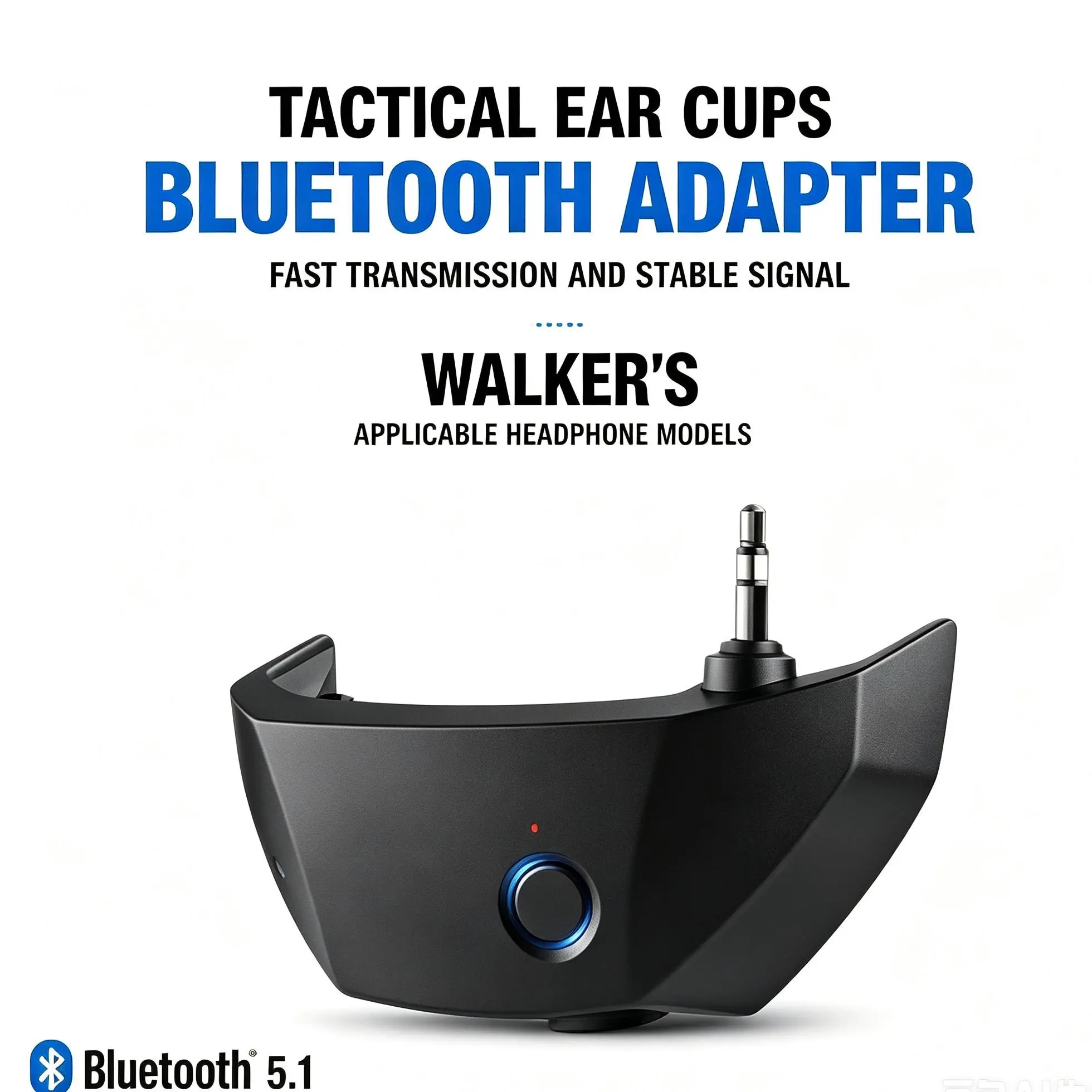 Bluetooth Adapter - Bluetooth Signal Receiver for Walker's Razors W1 Headphones & Howard Lei, ABS Material Audio Accessory, Outdoor Safe Music MOD