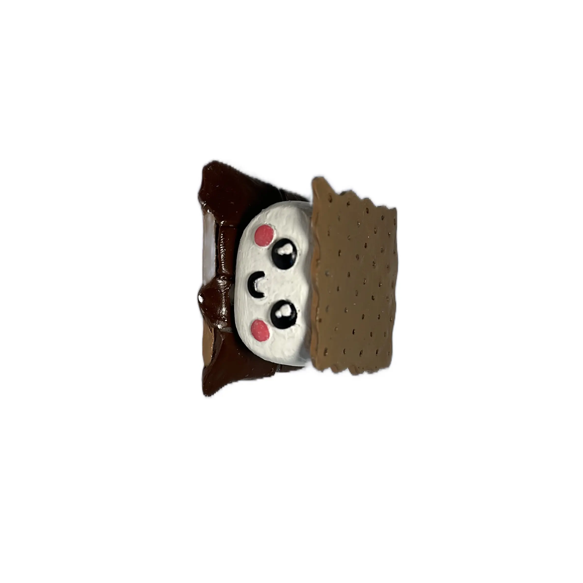 Cute S’mores clay sculpture Handmade