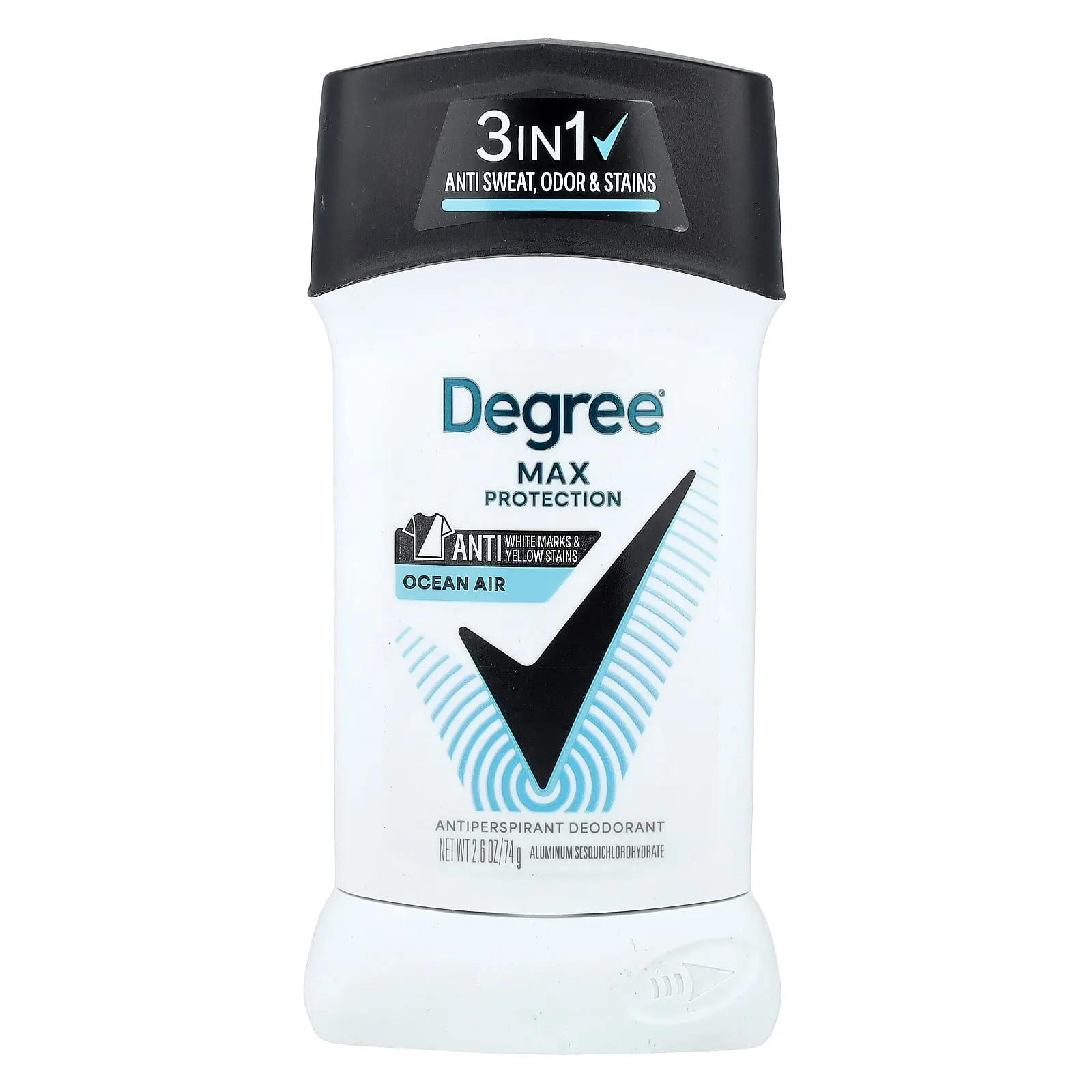 Degree Antiperspirant Deodorant, Max Protection, Ocean Air, 2.6 oz (74 g)