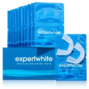 Expertwhite Peroxide Wraps - Dentist Grade 12% HP Teeth Whitening , Full Results in 3 -5 Days (10 Treatments, 20 Trays)