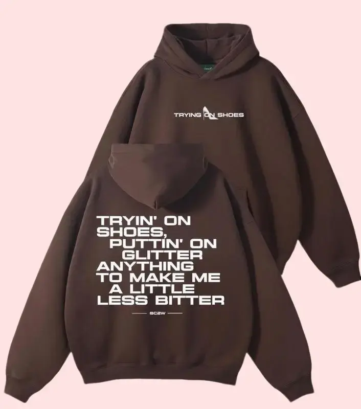 [Sale 60%] Tat McRae Trying On Shoes Sweatshirt Hoodie – Graphic Sweatshirt – Music Lyrics Pullover – Gift for Music Lovers, Gift For Fan Sweatshirt Hoodie Tee Vintage, Unisex Shirt, Gift For Fan, Full Size, Full Color