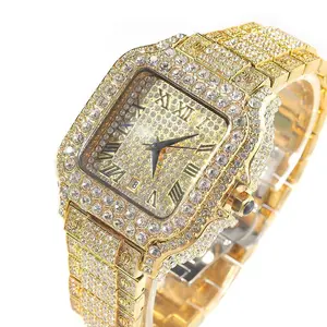18K White Gold Vacuum Plated Watch with 5A+ Sri Lanka Zircon Miami Italy Mexico & Micro Inspired for Women & Men Jewelry,Daily Wear,Casual Fashion,Gift Idea,,Classic, Minimalist,Simple,Sporty Style