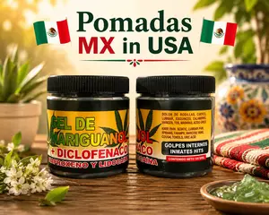 (2 Pack) Black Cap Gel de Mariguarol With Diclofenaco Naproxeno y Lidocaina  Balm 125G Fast Acting Moisturizers