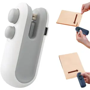 2 in 1 Mini Sealing & Cutting Machine, Portable Usb Rechargeable Snack Sealing Machine, Handheld Heat Sealing Device for Snack & Food Storage Plastic Sealer
