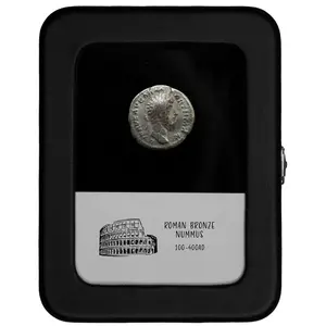 Ancient Roman Empire Silver Coin In Glass Case - Authentic - Quality - 1500+ years old (100AD-400AD) - Perfect Gift!