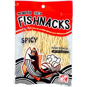 NORTH SEA Spicy Crispy Dried Fish Snack, 2oz, Fish-Containing Dry Snack with Ambient Storage Compatibility