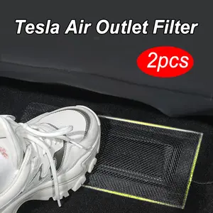 2-Pack Tesla Model 3 Y Air Vents Dust Covers, Seat Below Air Vent Blockage Filter, Prevents Dust and Debris, Essential Car Accessory