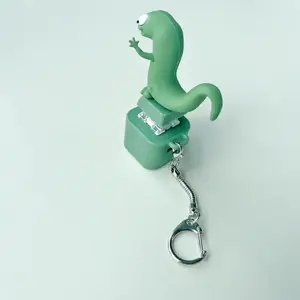 Lizard, Frog & Coquí Button Keychain – Color-Changing Sound | Valentine’s Gift for Kids & Adults summervibes Compact keychain
