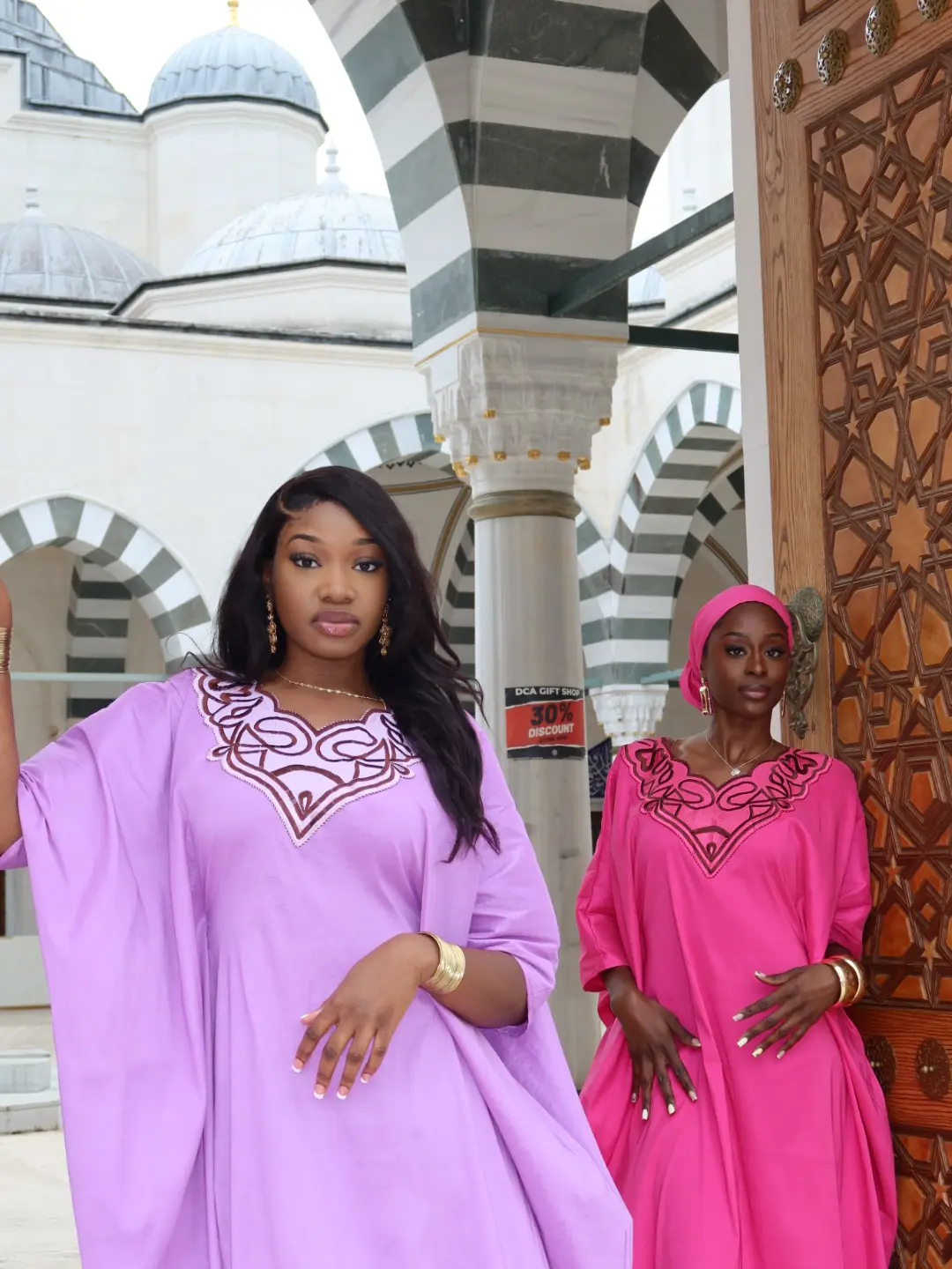 AROLAKE Isata Raw Silk Embroidered Boubou with Matching Scarf
