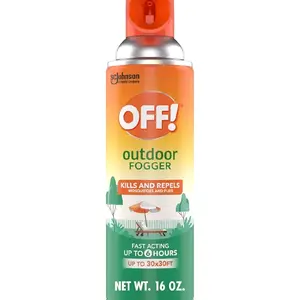 OFF! Outdoor Insect & Mosquito Repellent Fogger, Backyard Pretreat, Kills & Repels Insects in an up to 900 sq, ft, area, 16 oz