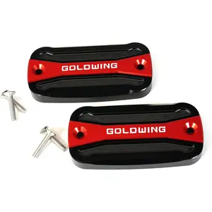 For Goldwing GL 1800 1500 GL1800 GL1500 Motorcycle Front Brake Fluid Reservoir Cover Oil Cap (Red)