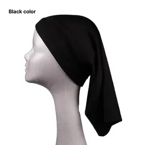 2 Dreadlocks Tube Sock Wide Elastic Headband Loc Cap Long Hair Dreads Head Wrap Full Cover Spandex For Women Men Black Dreen Durable Solid Color High Quality Fabric Comfortable Breathable