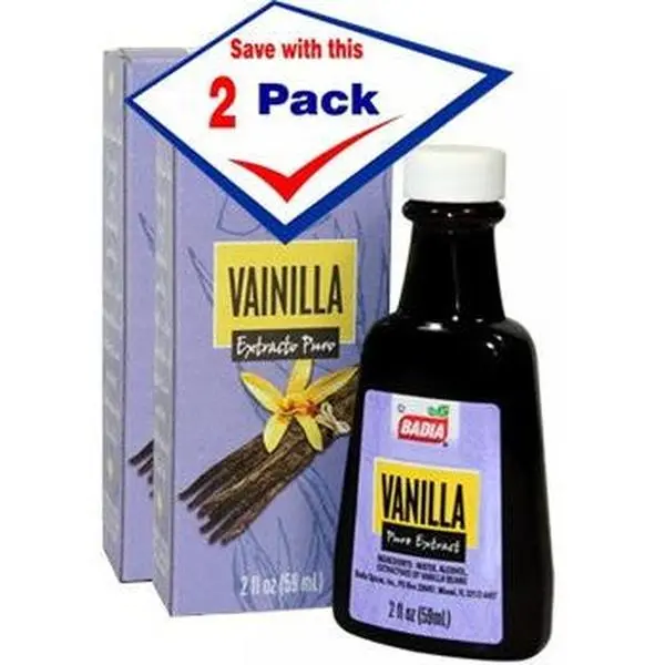 BADIA Vanilla Extract Flavoring Powder, 2 oz (Pack of 2) - Ambient Dessert Component, Essential for Chocolate & Fruit Dishes, Staple Cooking Essential for All Ages