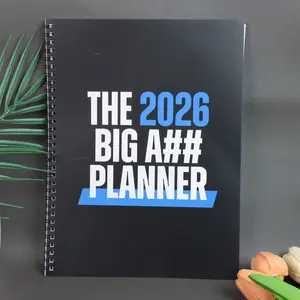 2026 Monthly Planner Calendar, January to December, Thick Paper, Elastic Cover, Durable Spiral Binding, Storage Pocket, Gift Idea, Notebook Planner, Academic Planner, Spiral Bound Planner