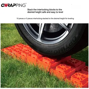 Heavy Duty RV Trailer Escape Plate Trailer Wheel Stopper Anti-slip Block Superimposed Board Flattener Block Trailer Accessories for your car décor