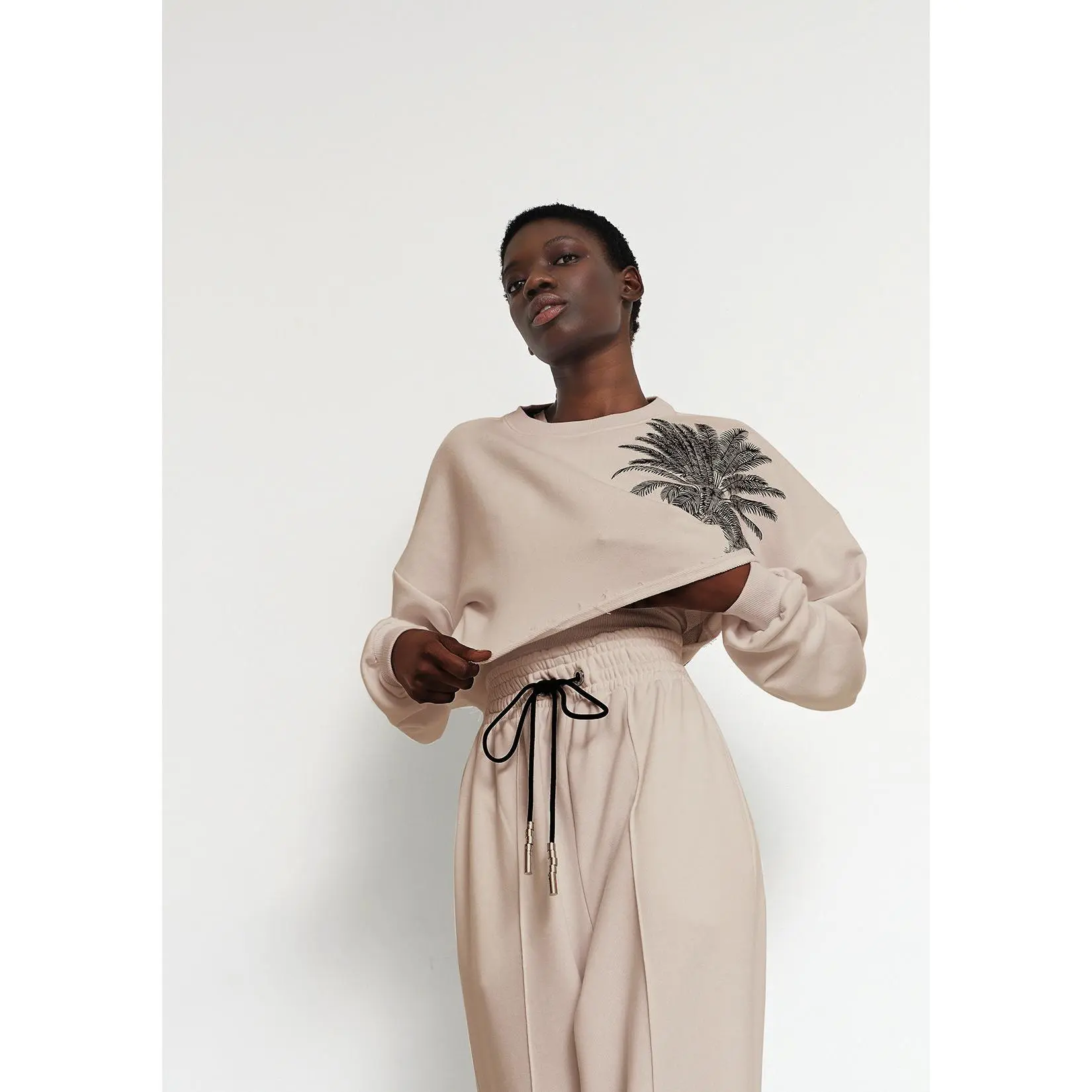 SWEATSHIRT PALM BEIGE -20%