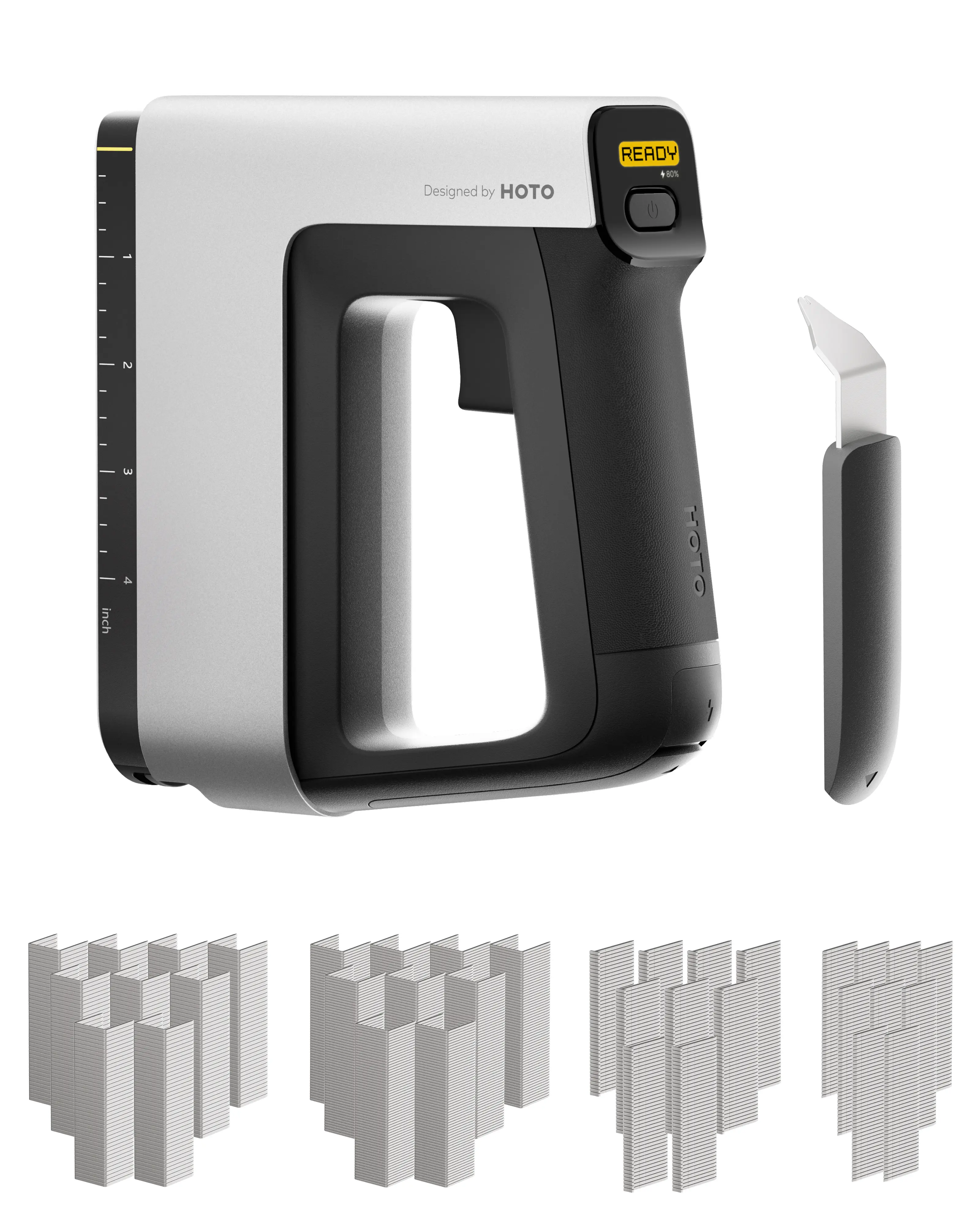 HOTO Pulse Cordless 4-in-1 Stapler - Built-in Li-ion Fastening Tool for Home/Office Fastening Tasks,toolupgrade