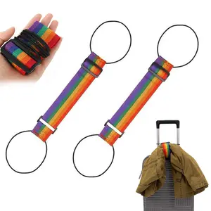 2 PCS Adjustable Luggage Straps for Suitcase, Duty Luggage Connector Straps,Multi-Functional Adjustable Durable Elastic Straps Accessories to Secure Bags & Backpacks